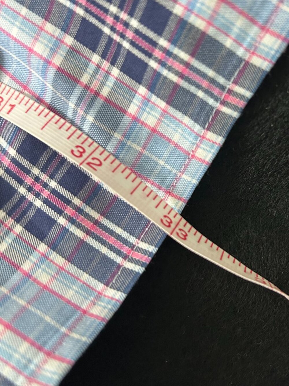 Peter Millar Shirt Mens XL Blue Plaid Long Sleeve Button Down Cotton - Picture 10 of 11